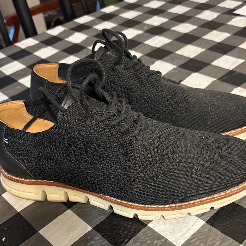 Nautica Black Knit Oxfords